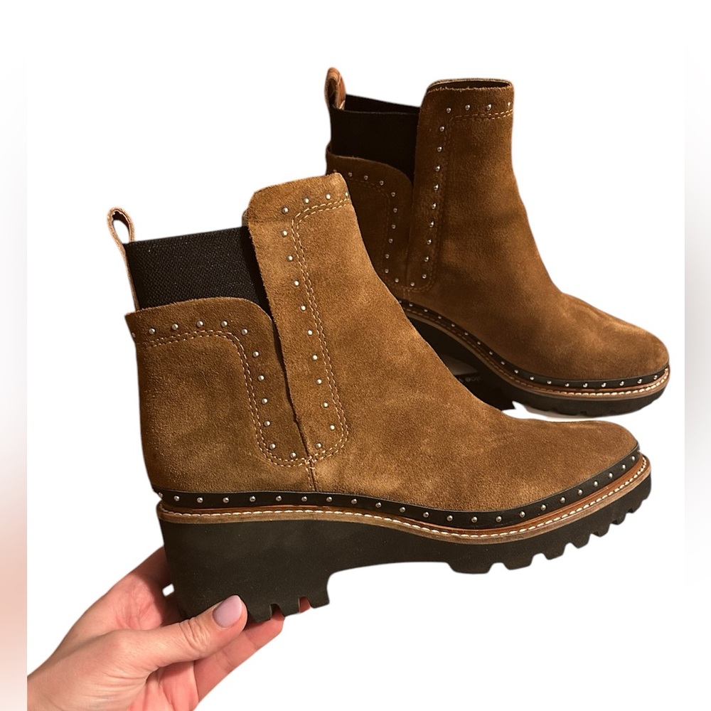 Dolce vita studded suede boots, Huey size 10 - Picture 3 of 7
